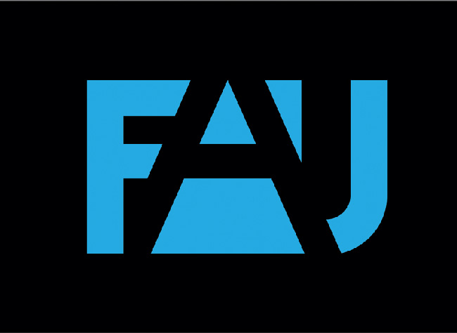 BrandBook FAU logo blueOnBlack